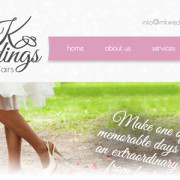 mk weddings website design development