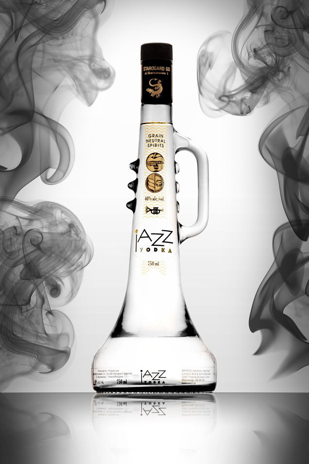Jazz Vodka Bottle Product Photography 