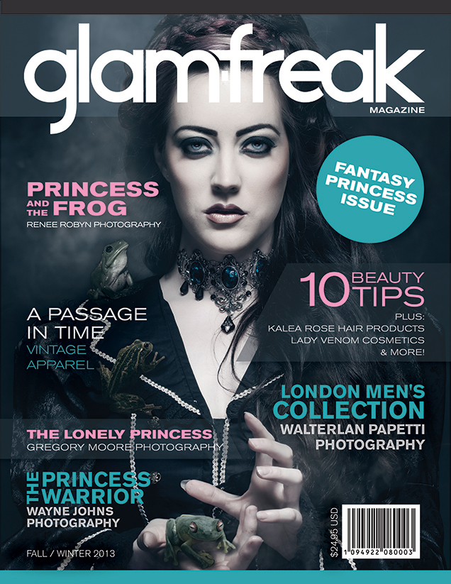 Glamfreak Magazine Cover Graphic Design Editorial
